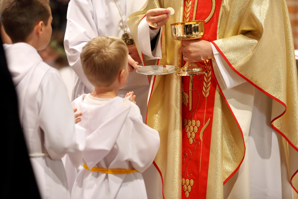 First Holy Communion at St. Mary Catholic Church in Hagerstown, Maryland